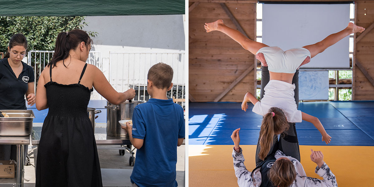 lunch and judo ukraine refugees