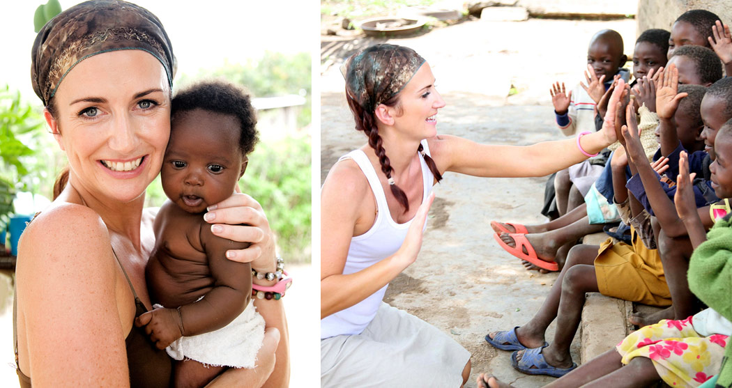 Lorraine Keane during her visit to East Africa