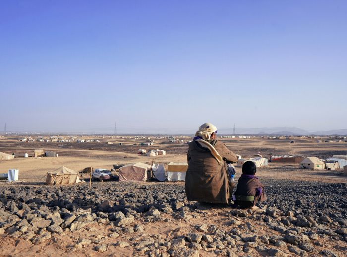 Salem and Omar in Alswidan Camp, Marib