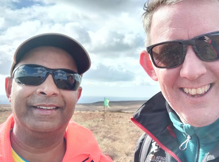 Dennis and Tibbs on Slieve Beagh