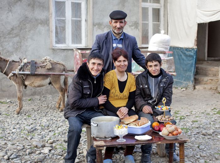 family from azerbajan