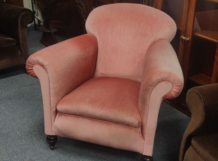 pink armchair francis st