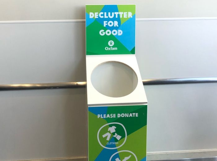 oxfam donation bin