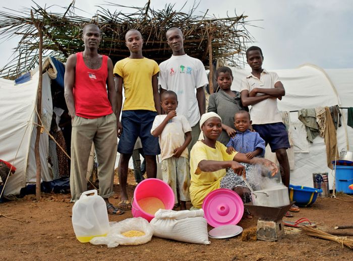 family from liberia