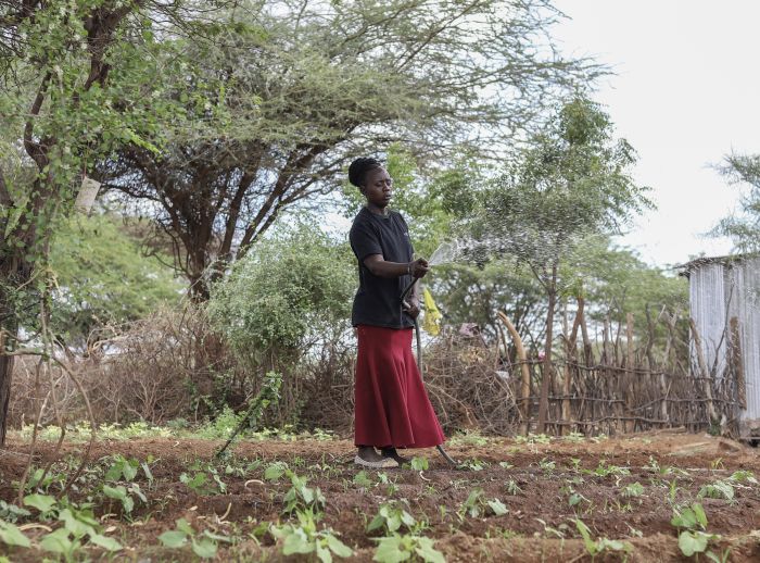 Catherine Bahati, program participant of a water point project