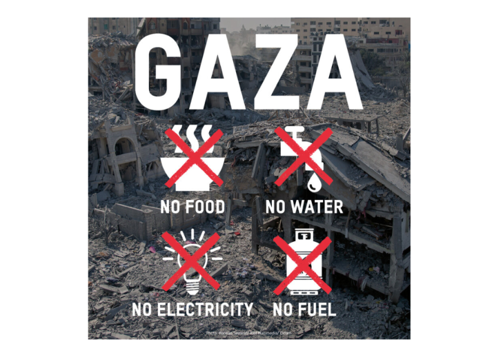Gaza no food and water