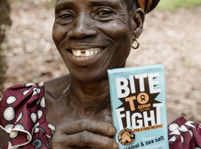 Bite to Fight Chocolate Sourced by Oxfam