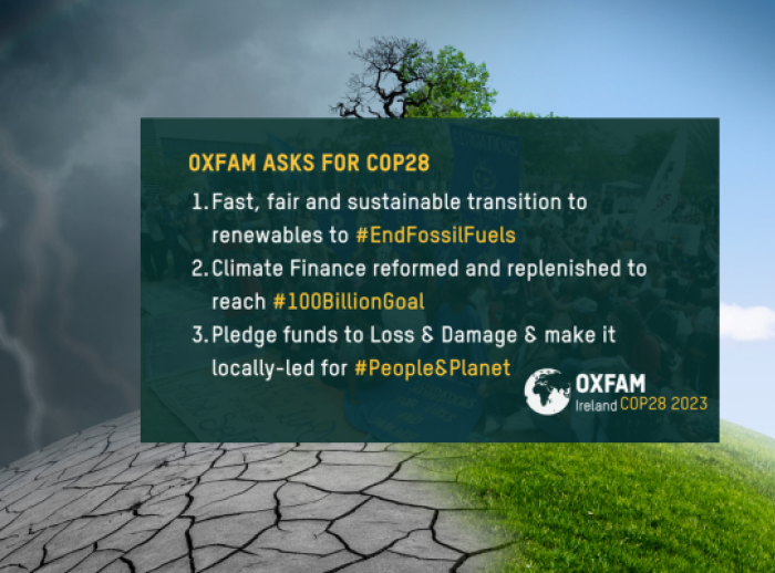 What Oxfam wants from COP28 2023