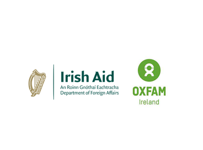 Oxfam Ireland and Irish Aid Logo 
