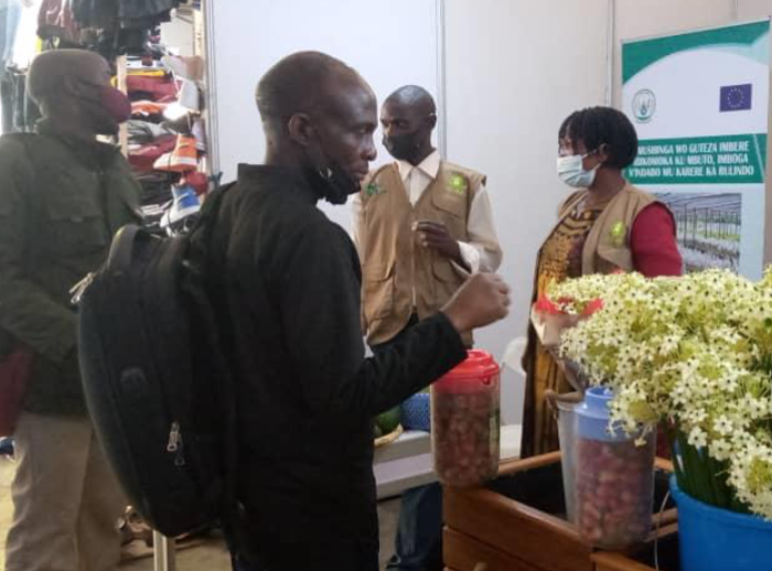 Farmers during Rwanda international trade fair