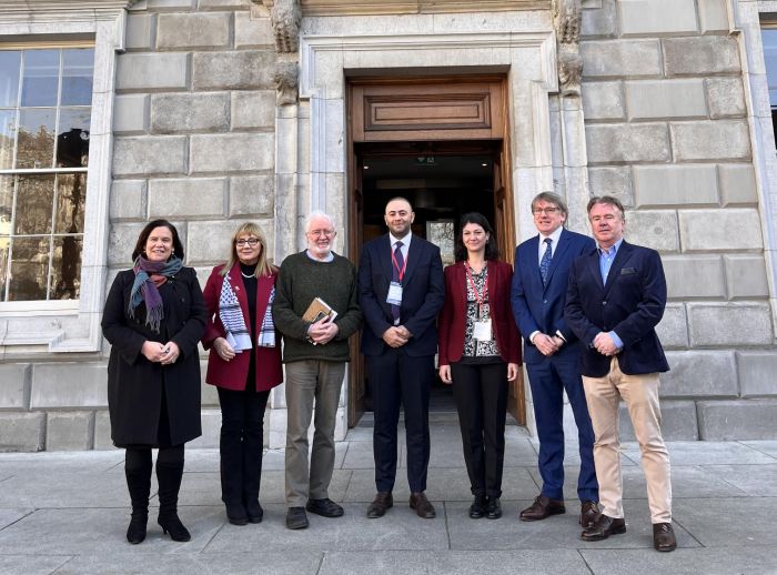 Oxfam Ireland were honoured to bring two Oxfam colleagues from the Occupied Palestinian Territory to present in Leinster House today.  Mohammad Nasir, Business Development Manager from the West Bank, and Clémence Lagouardat, Humanitarian Lead in Gaza, gave impactful, personal accounts of life under occupation and the need for humanitarian assistance.
