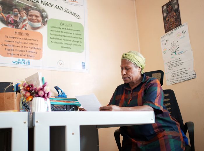 Mary Kini MBE is a human rights and peace activist. She is the director of the Highlands Women's Human Rights Defenders Network