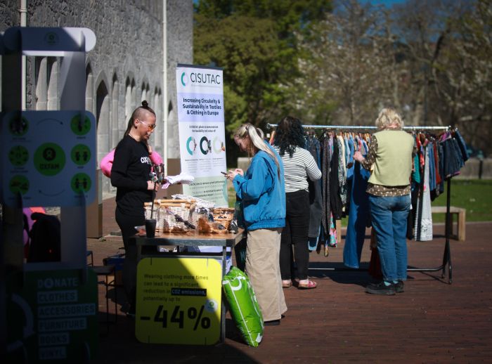 Oxfam pop-up shop in Cork University College