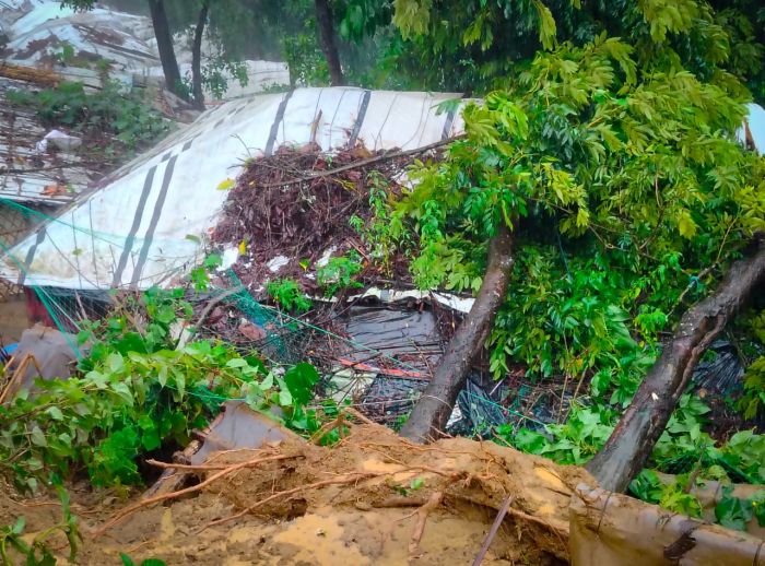 Image from Cox’s bazar camps on 6th July following the landslide