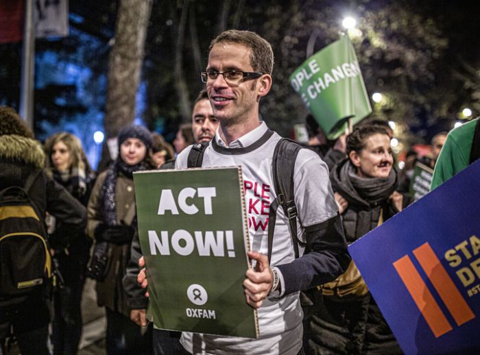 Oxfam climate march