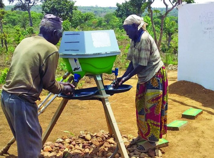 Handwashing nudges research in 2017-2018 to motivate handwashing outside latrines in Nduta camp in Tanzania