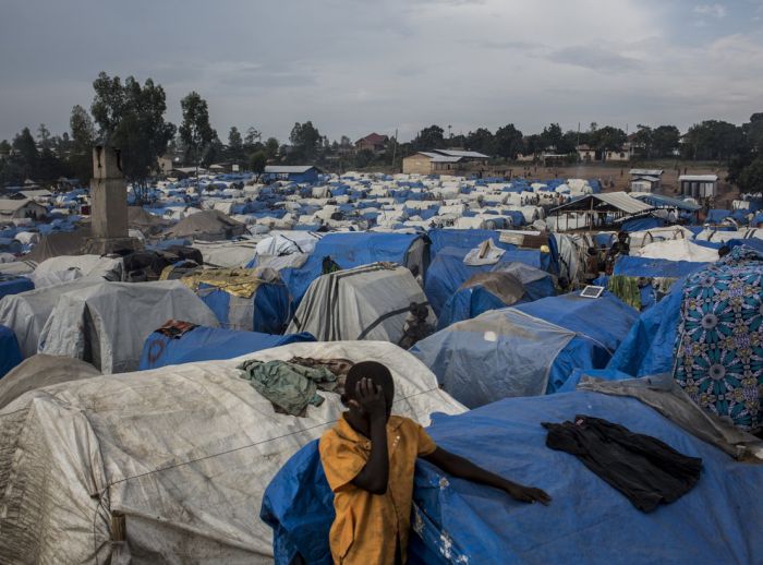 Rural IDP camp in Democratic Republic of Congo