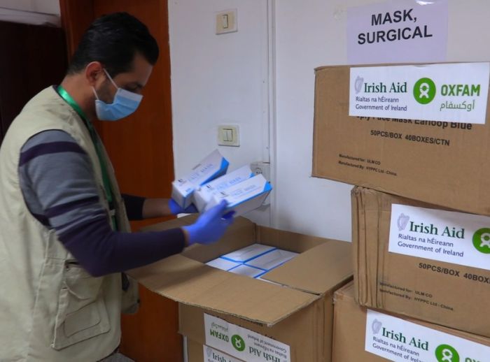 Equipment arriving in Gaza
