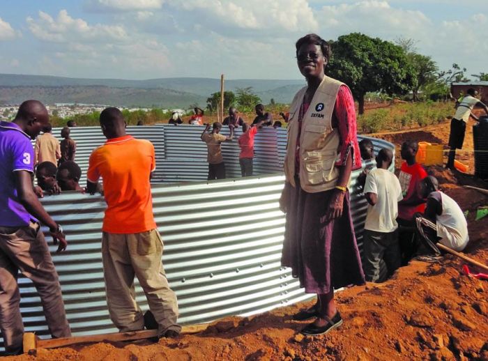 Picture of Margaret during a visit to Mahama Burundi refugee camp in Rwanda