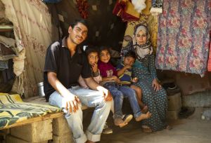 Eilaf and her husband Ahmed with their children