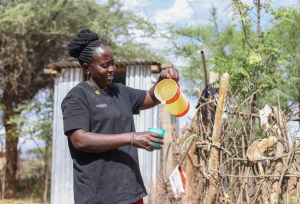 Catherine Bahati, program participant of a water point project