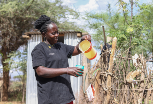 Catherine Bahati, program participant of a water point project 