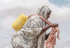 Abdia Ibrahim, program participant of the water project in Barambale in Isiolo 