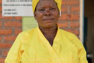 Honourable Esther Jolobala, member of parliament for Machinga East Constituency, at Nayuchi Health Centre.