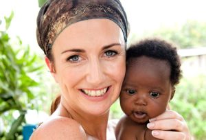 TV presenter Lorraine Keane during her visit to East Africa