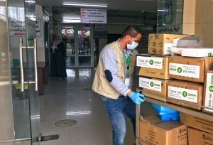 COVID-19 medical supplies funded by Oxfam and Irish Aid arriving in Gaza