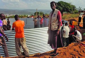 Picture of Margaret during a visit to Mahama Burundi refugee camp in Rwanda