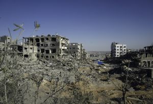 Destruction in Gaza City.