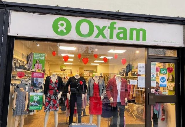 oxfam derry shop front