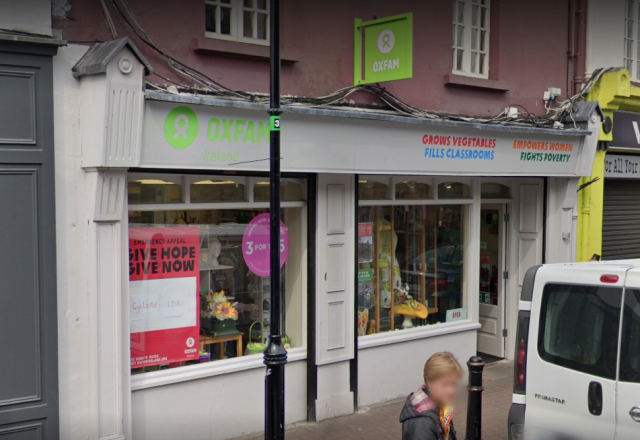 oxfam navan shop front