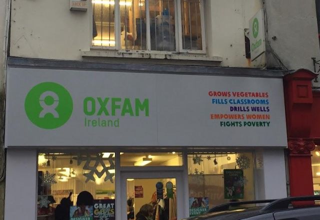 oxfam sligo shop front