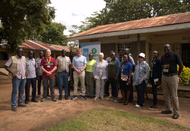 Board Member and Oxfam CEO with Uganda partners