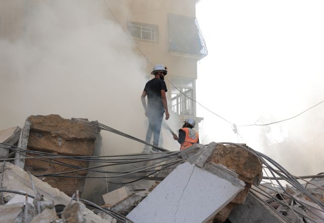 Fire brigade supporting people in Gaza