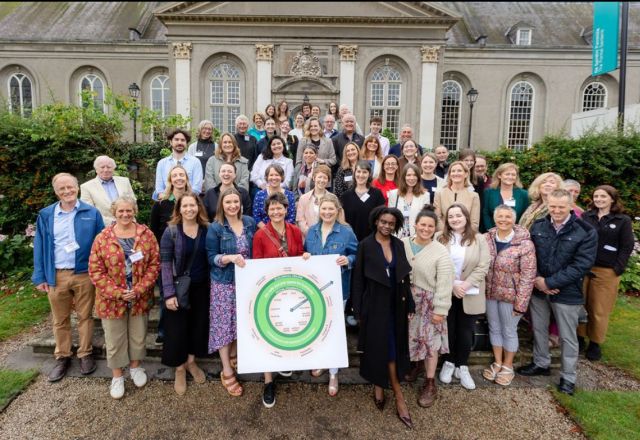 attendees at step into the doughnut workshop with jate raworth facilitated by olivia freeman and lucia walsh from tu dublin