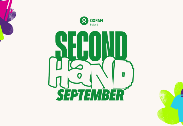 Oxfam Ireland SecondHand September banner