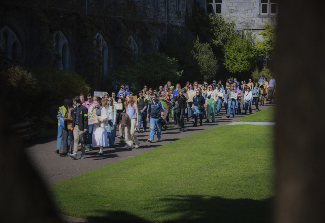 100s of people taking part of the climate march during our Oxfam Ground Up event in Cork