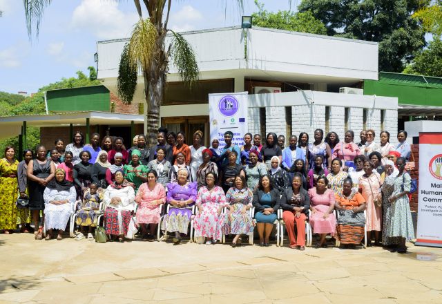 Group of woman taking part of training organised by WOLREC, with support from Oxfam and the EU