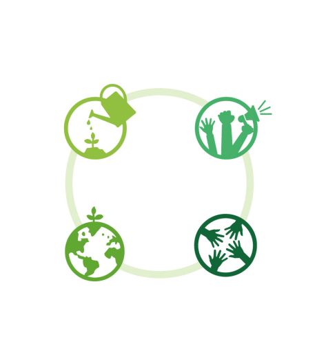 oxfam ireland's four goals, just economies, gender justice, accountable governance, and climate justice c