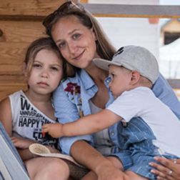 katerina with her children at bronx