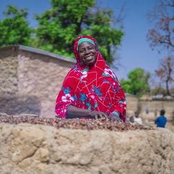 Mariam is part of a cooperative that makes improved cooking firepits.