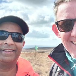 Dennis and Tibbs on Slieve Beagh