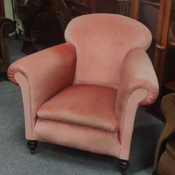 pink armchair francis st