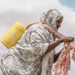 Abdia Ibrahim, program participant of the water project in Barambale in Isiolo 