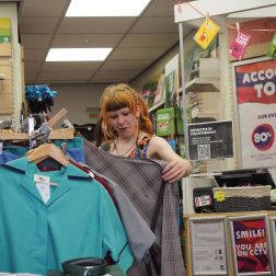 Customer shopping in Oxfam shops