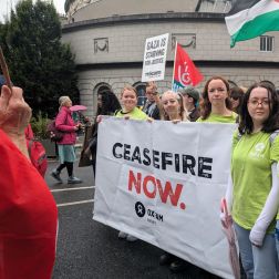 Oxfam Team at the National March for Palestine