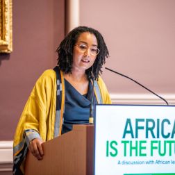 Fati N’Zi-Hassane, Director of Oxfam in Africa speaking at Africa Day event in Dublin